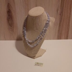 Spartina 449 The Bluff Blue Chalcedony Necklace